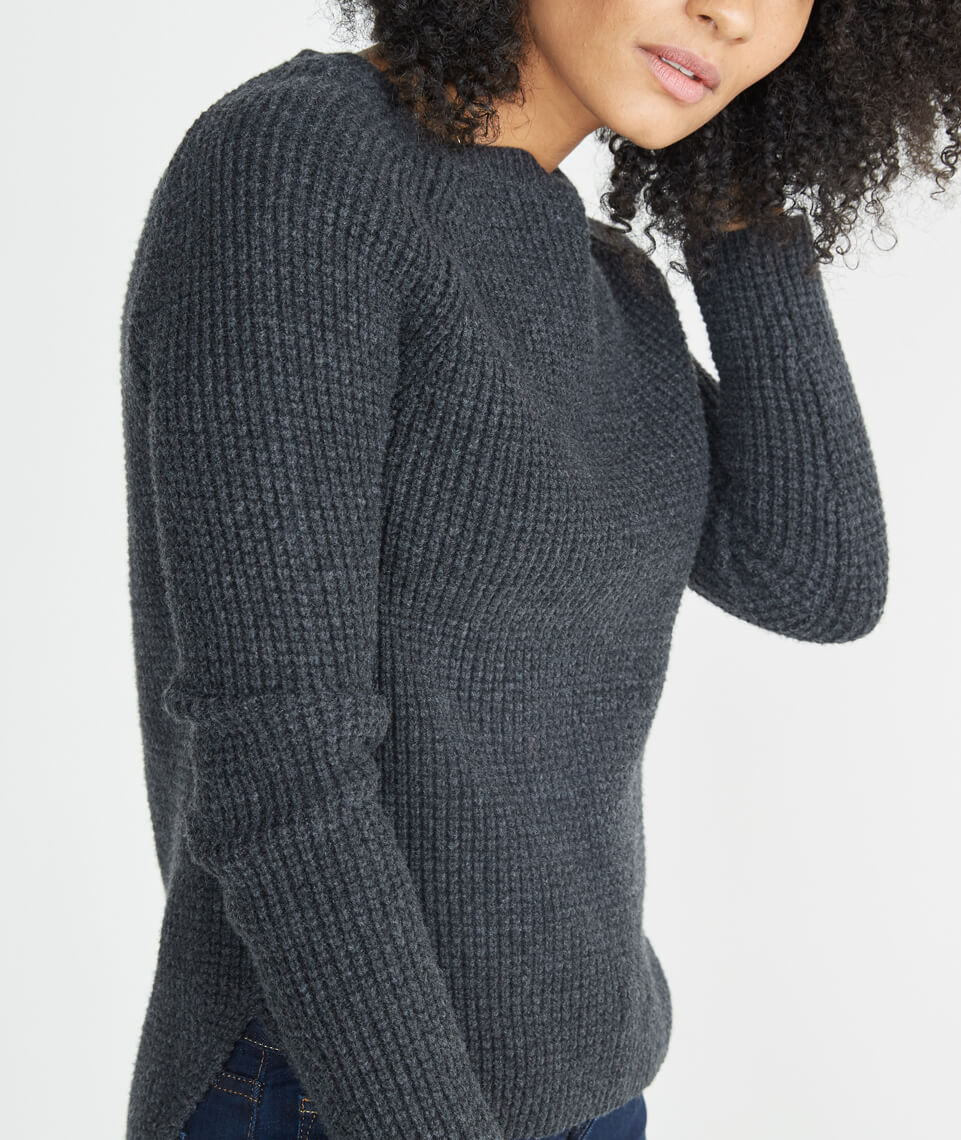 Aspen Sweater in Jet Heather