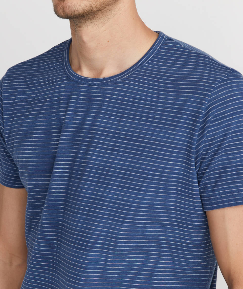 Signature Crewneck in Navy Stripe