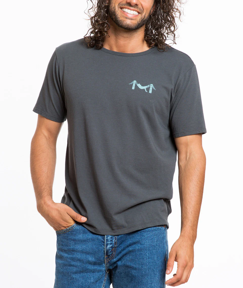 Chest Logo Graphic Tee - Asphalt