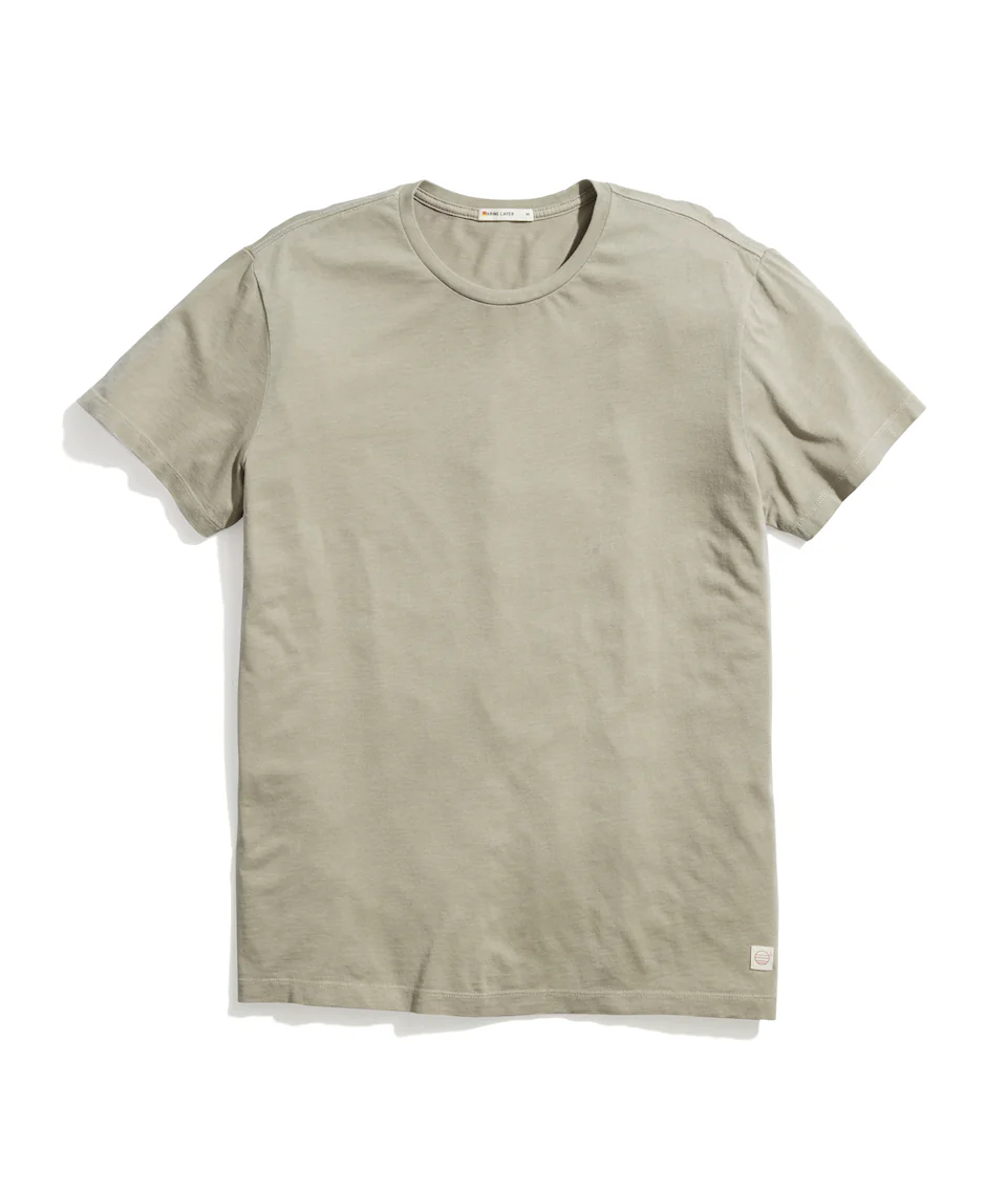 Signature Crew Tee in Chinchilla