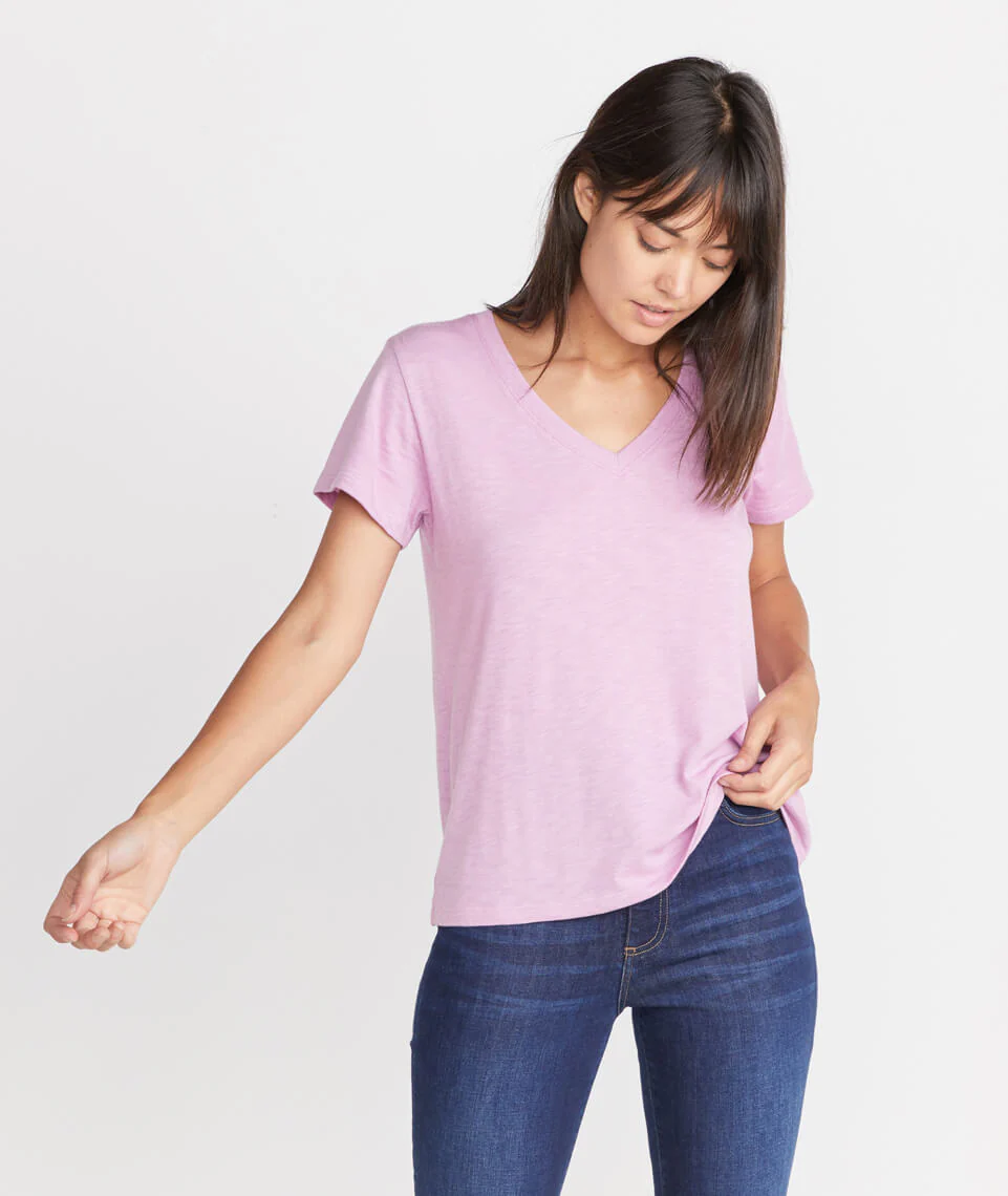 Boyfriend V-Neck in Lilac