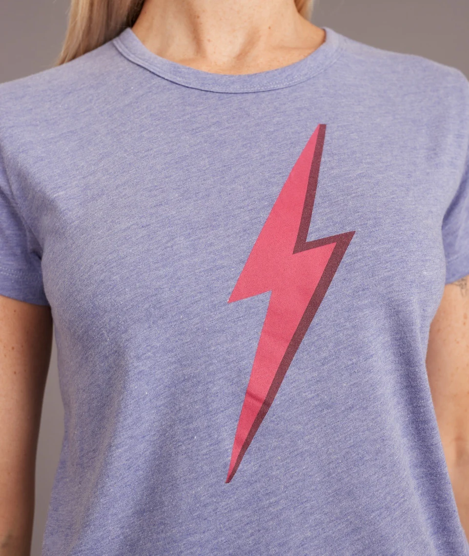 Lightning Bolt Classic Crew Tee in Spectrum Blue