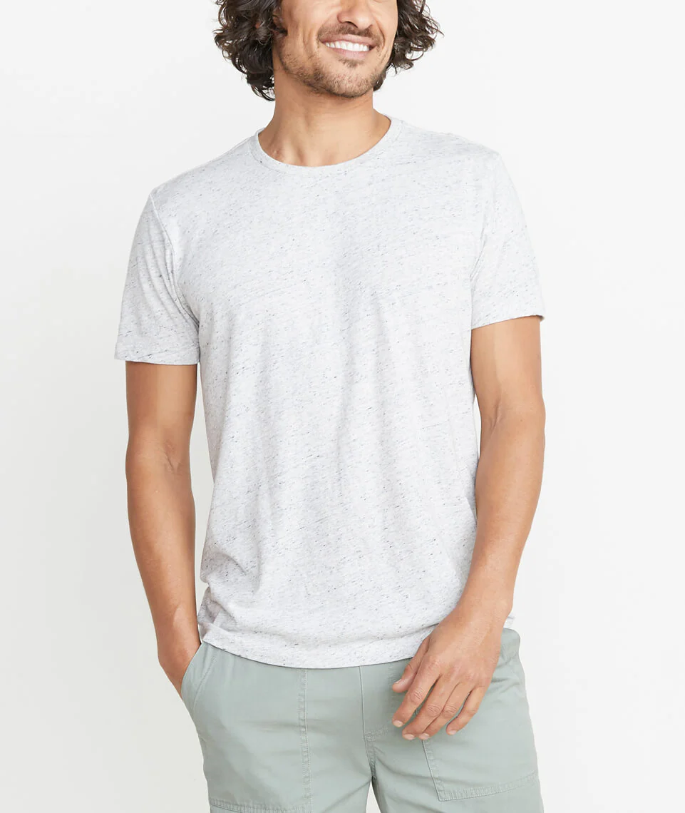 Signature Crewneck in Lt Heather Ash