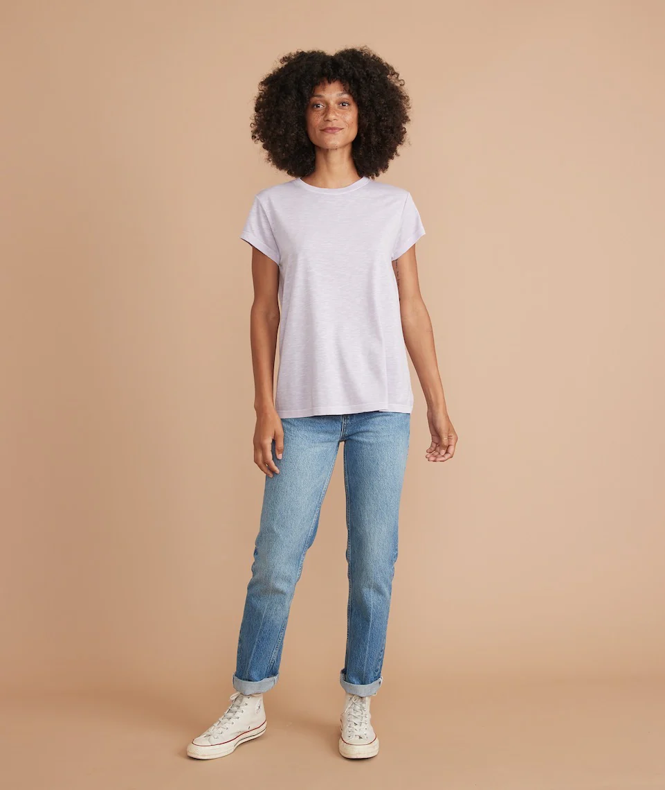 Swing Crew Tee in Orchid Petal