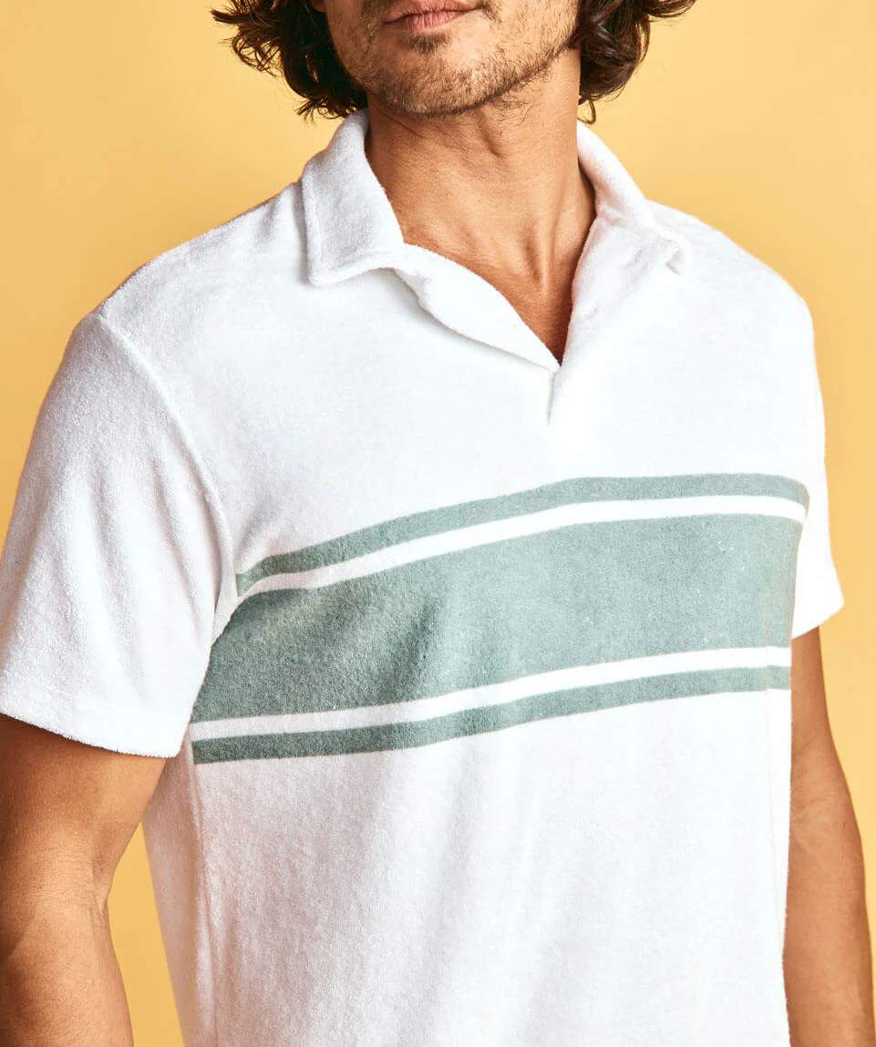 ML x L&F Arcadia Polo in Green/White