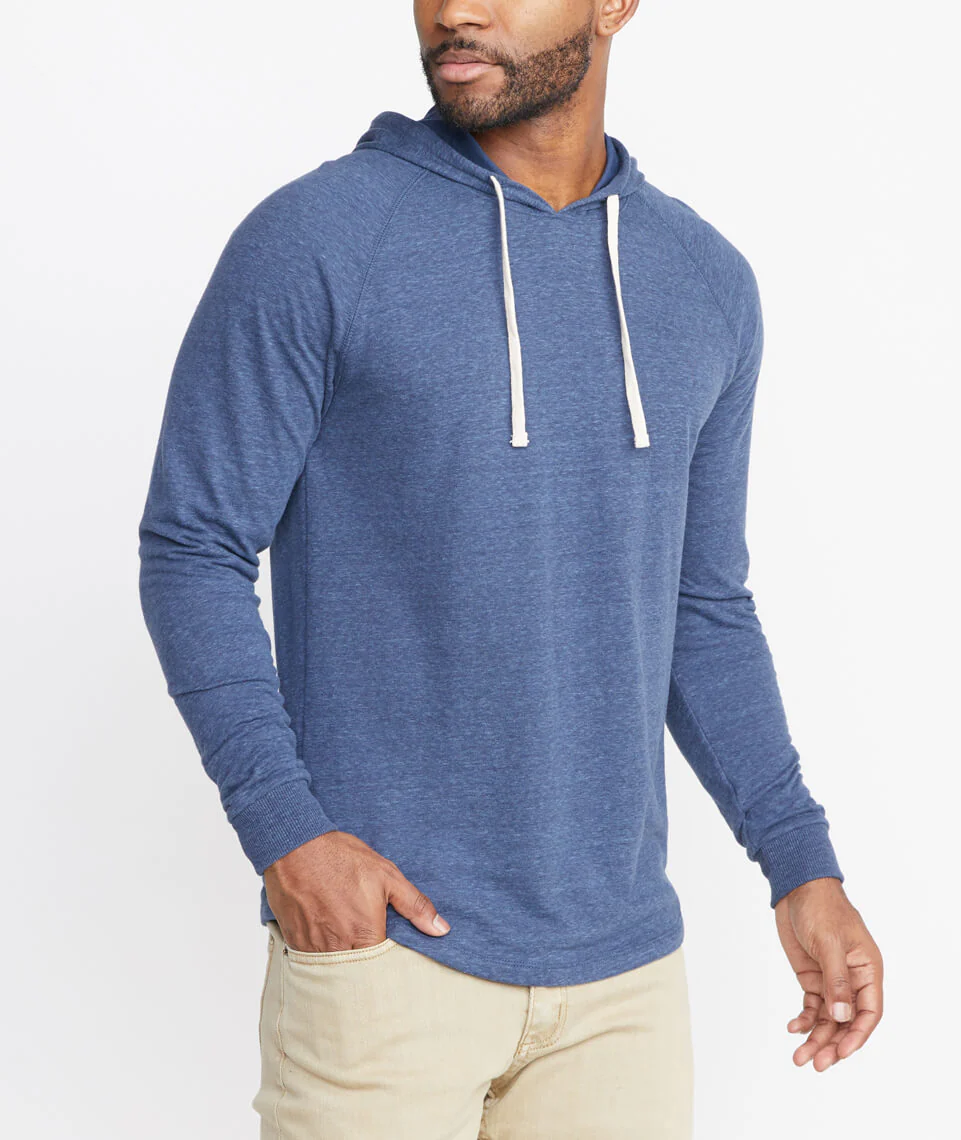 Double Knit Hoodie in Dark Navy