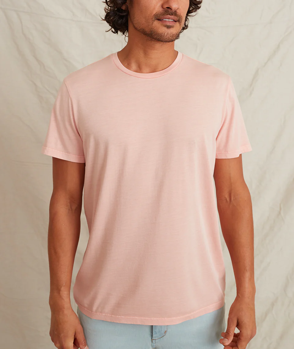 Signature Crewneck in Soft Peach