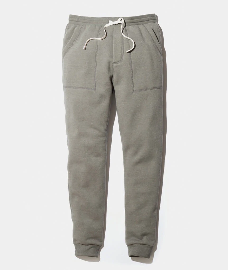 Emmett Sherpa Jogger in Worn Olive
