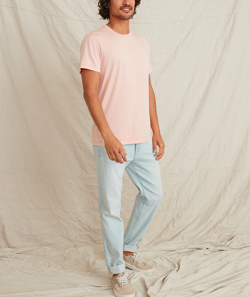 Signature Crewneck in Soft Peach