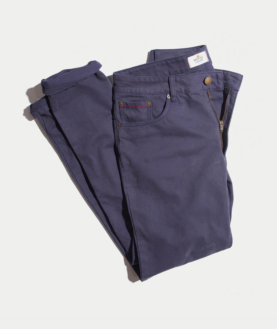 Beck 5 Pocket Pant in Blue Nights