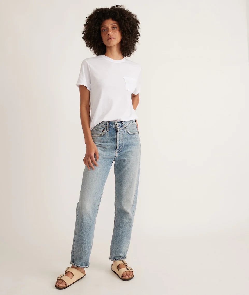 Boyfriend Crew Tee in White