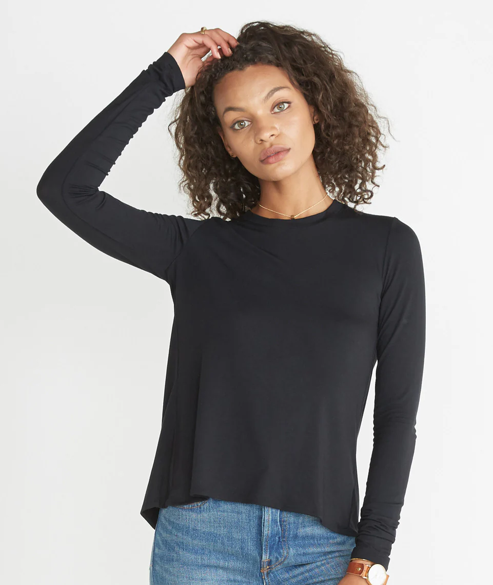 Solid Tulip Back Longsleeve