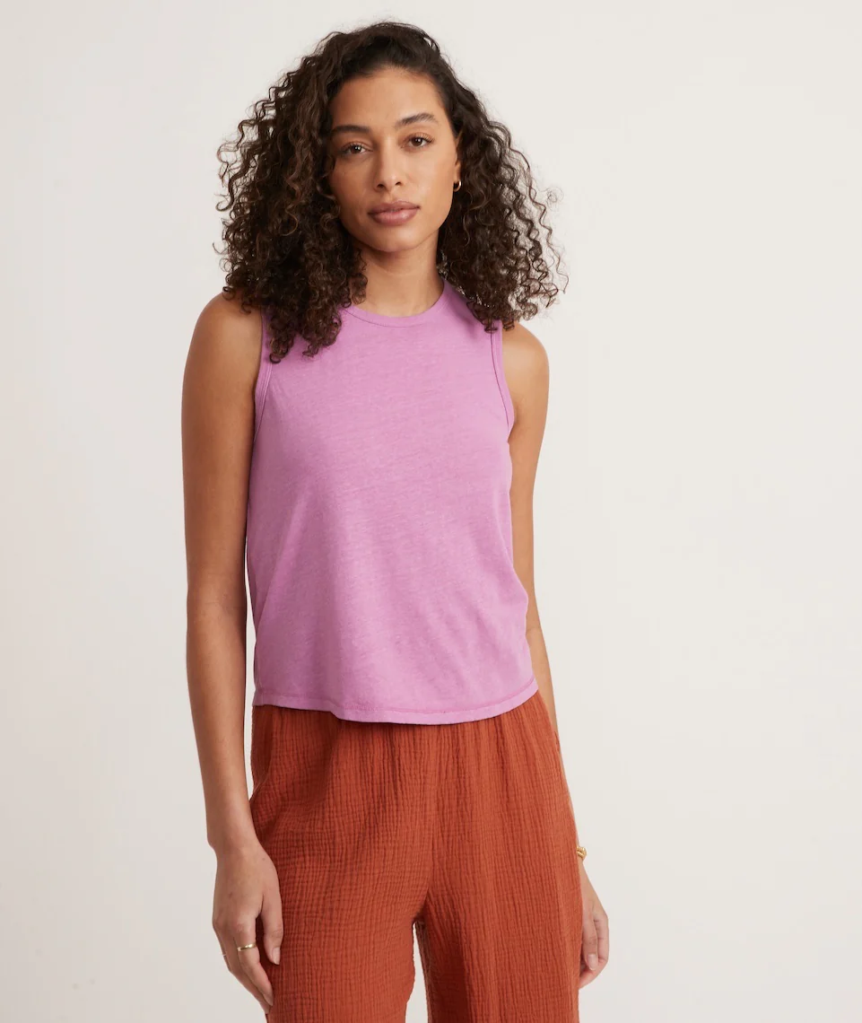 Hemp Cotton Tank in Violet