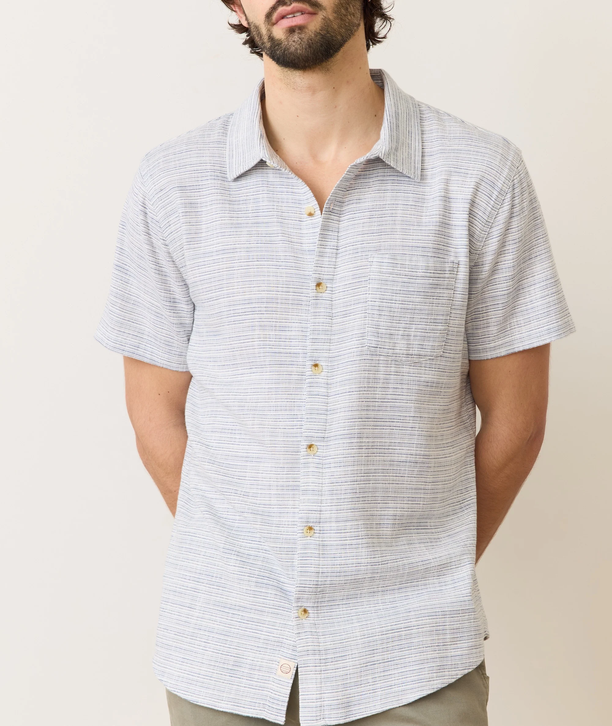 Stretch Selvage Short Sleeve Shirt