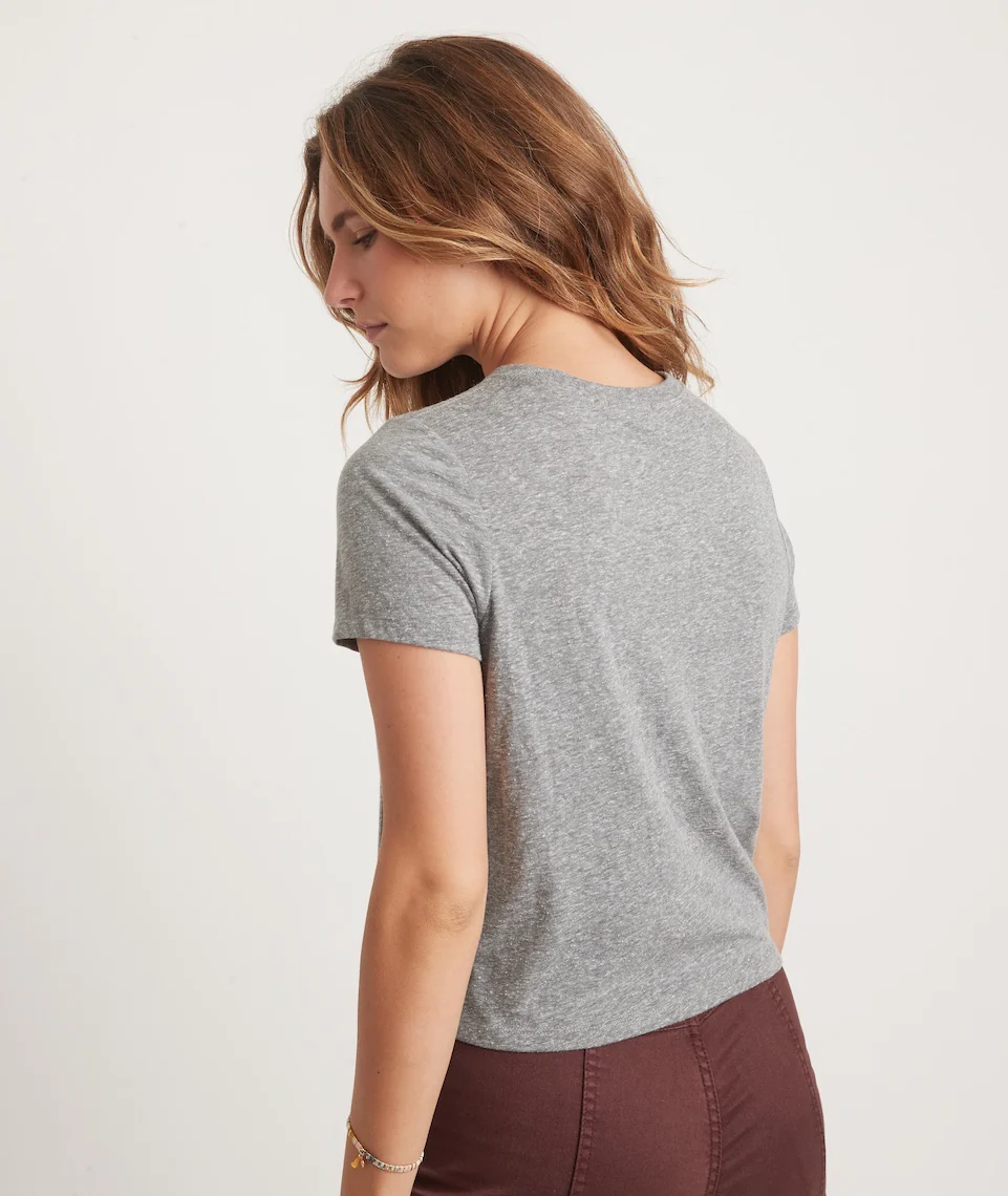 Graphic Triblend Crop Tee in Magic Mountain Graphic