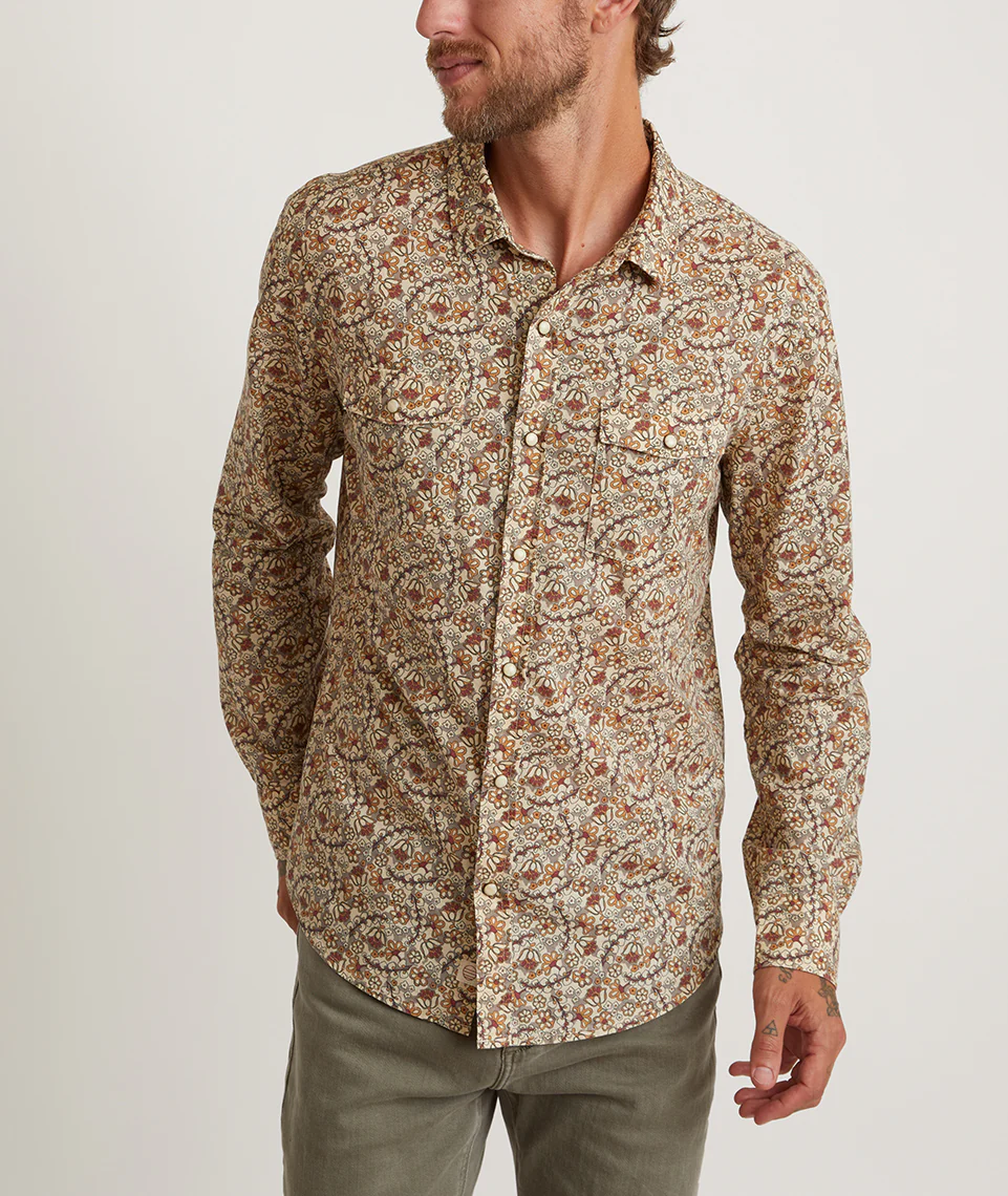 Bon Tempe Button Down in Boho Ditsy Floral