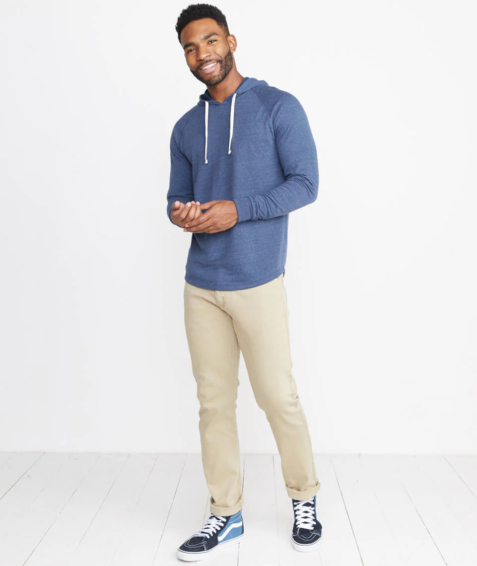 Double Knit Hoodie in Dark Navy