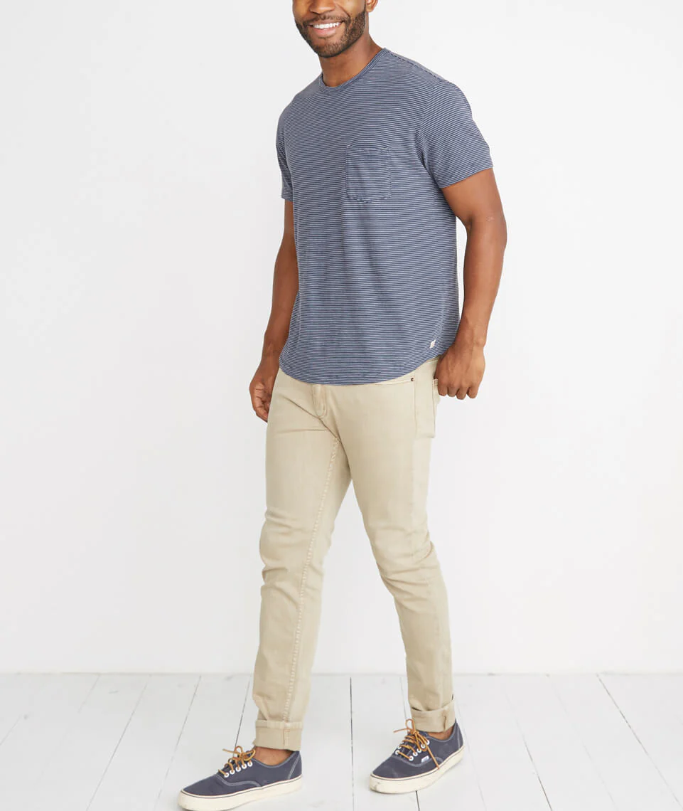 Saddle Pocket Tee in Ink