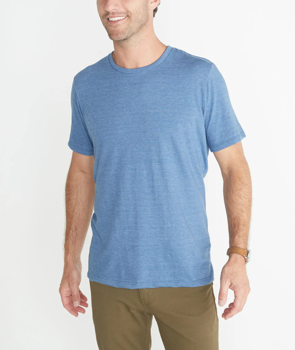 Signature Crewneck in True Denim