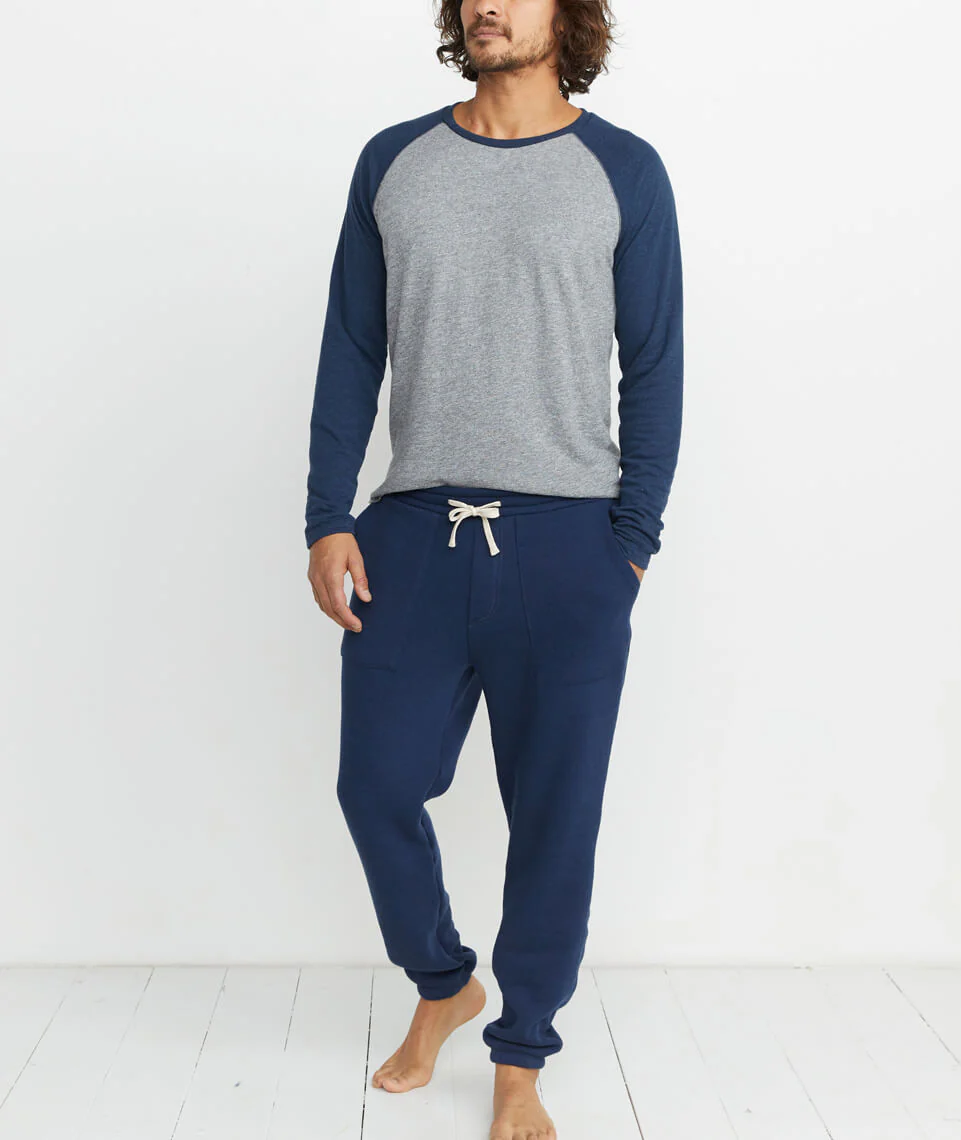 Sherpa Jogger in Navy Heather