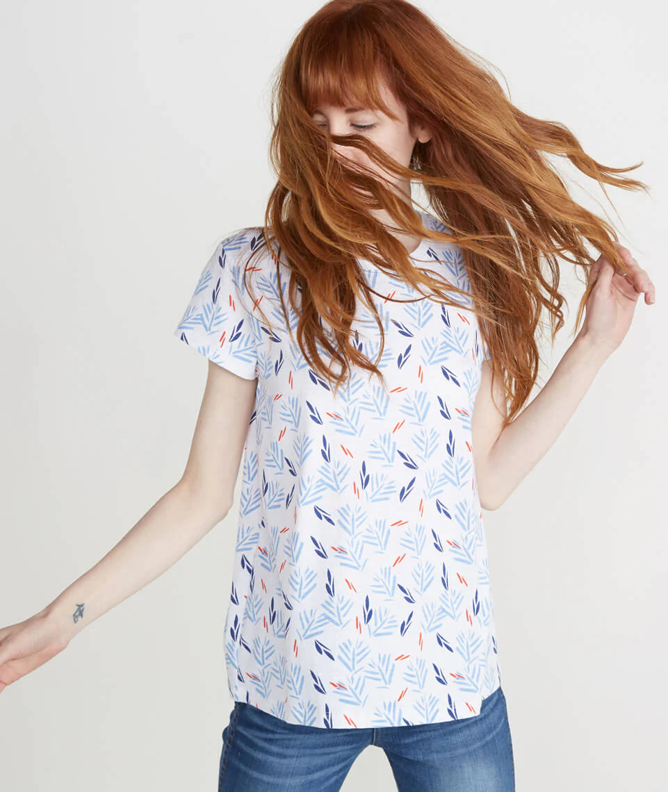 Swing Crew in Leaf Print