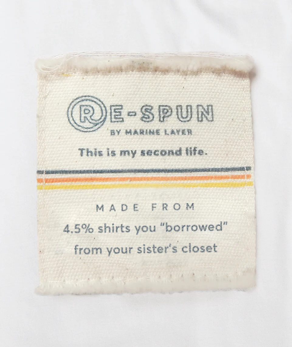 Re-Spun Lightweight Baseball Raglan in Natural/Indigo