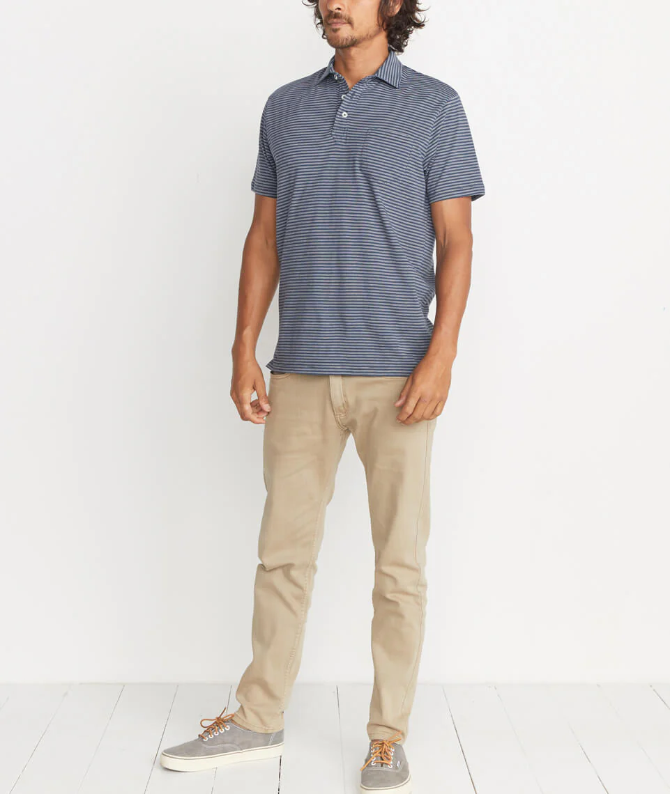 Marco Polo in Navy Stripe