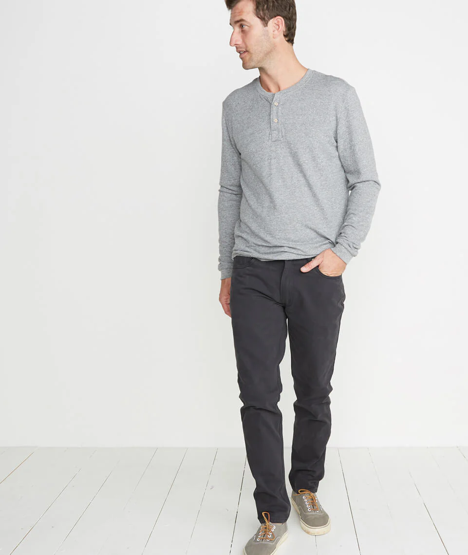Beck 5 Pocket Pant in Faded Black