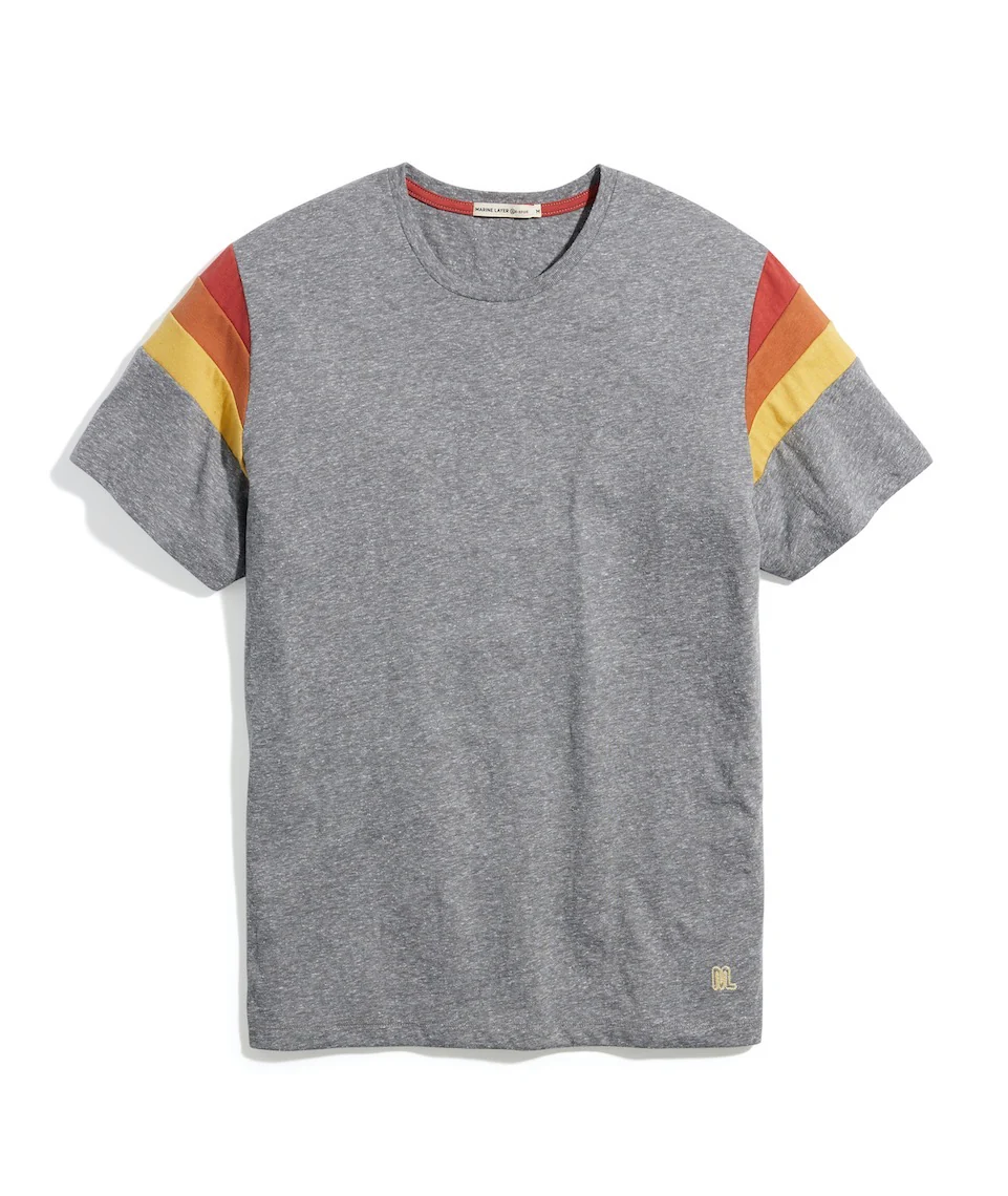 Banks Tee in Heather Grey