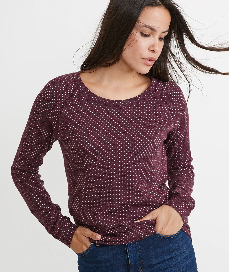 Reversible Raglan in Tawny Port