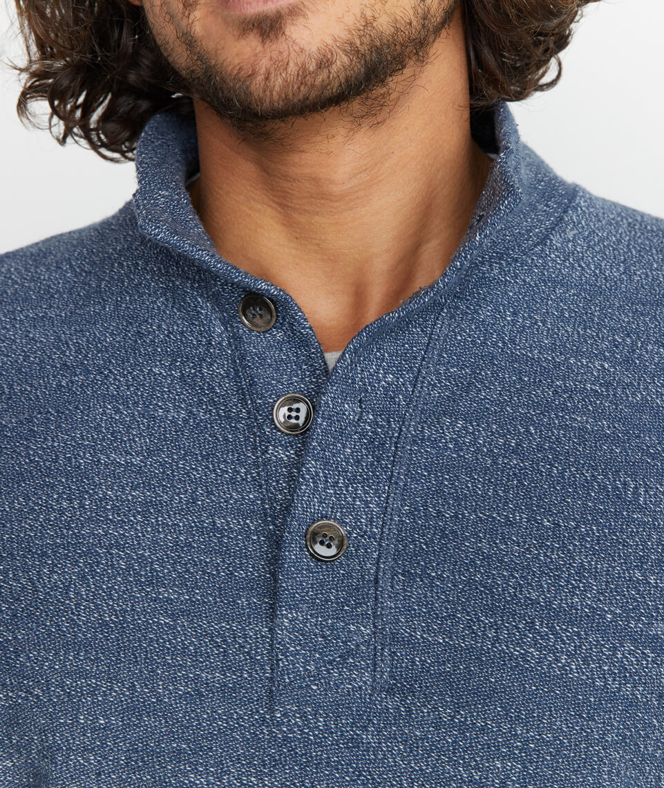 Clayton Pullover in Light Blue Heather