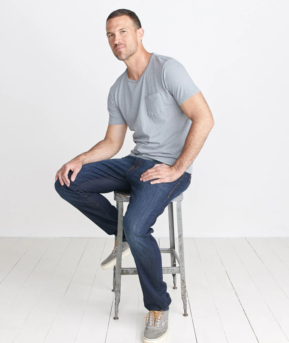 Signature Pocket Tee in Moss