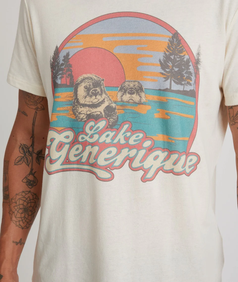 Re-Spun Graphic Tee in Natural