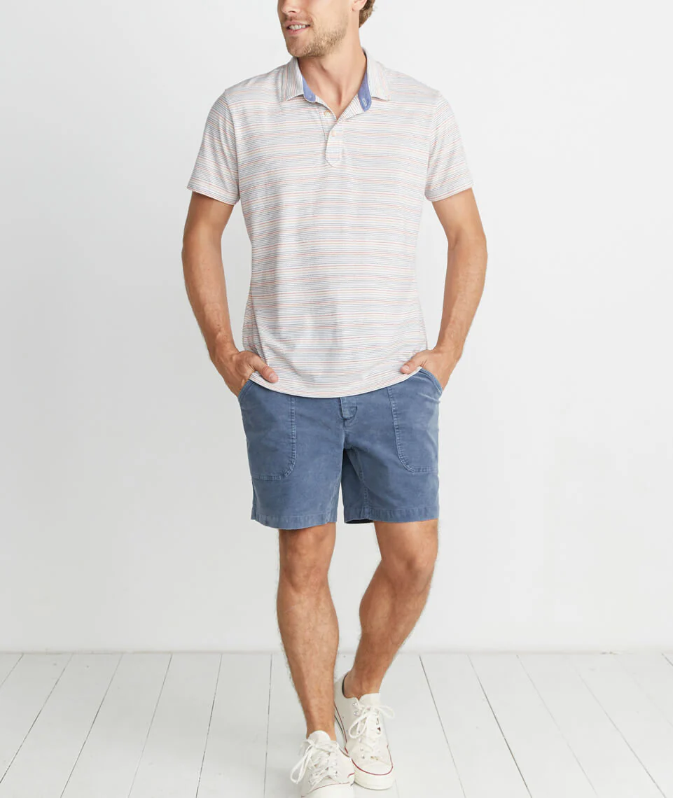 Re-Spun Polo in Multi Stripe