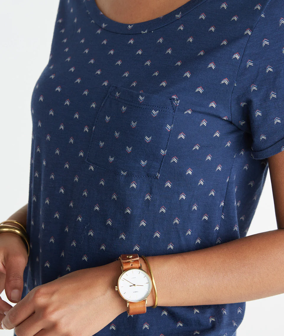 Vendetta Printed Boyfriend Pocket Tee