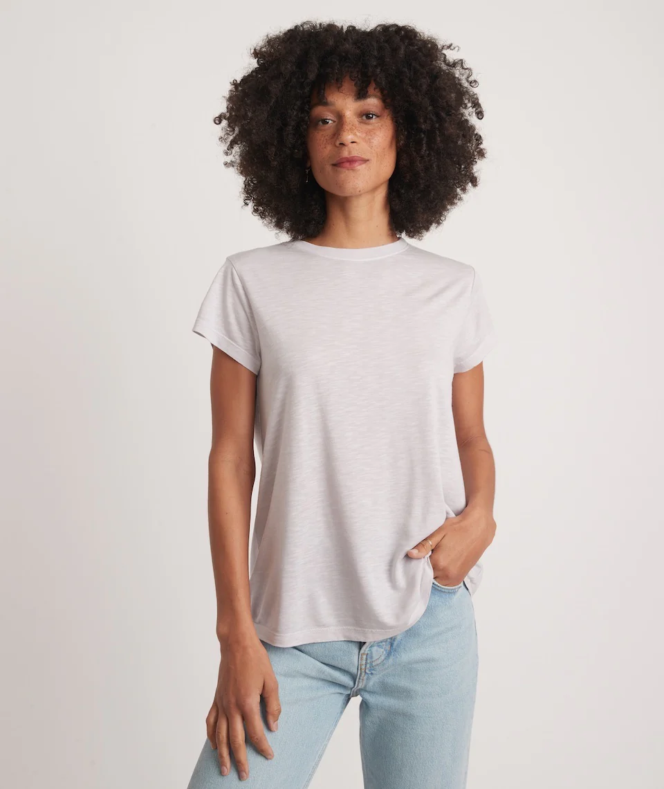 Swing Crew Tee in Iris