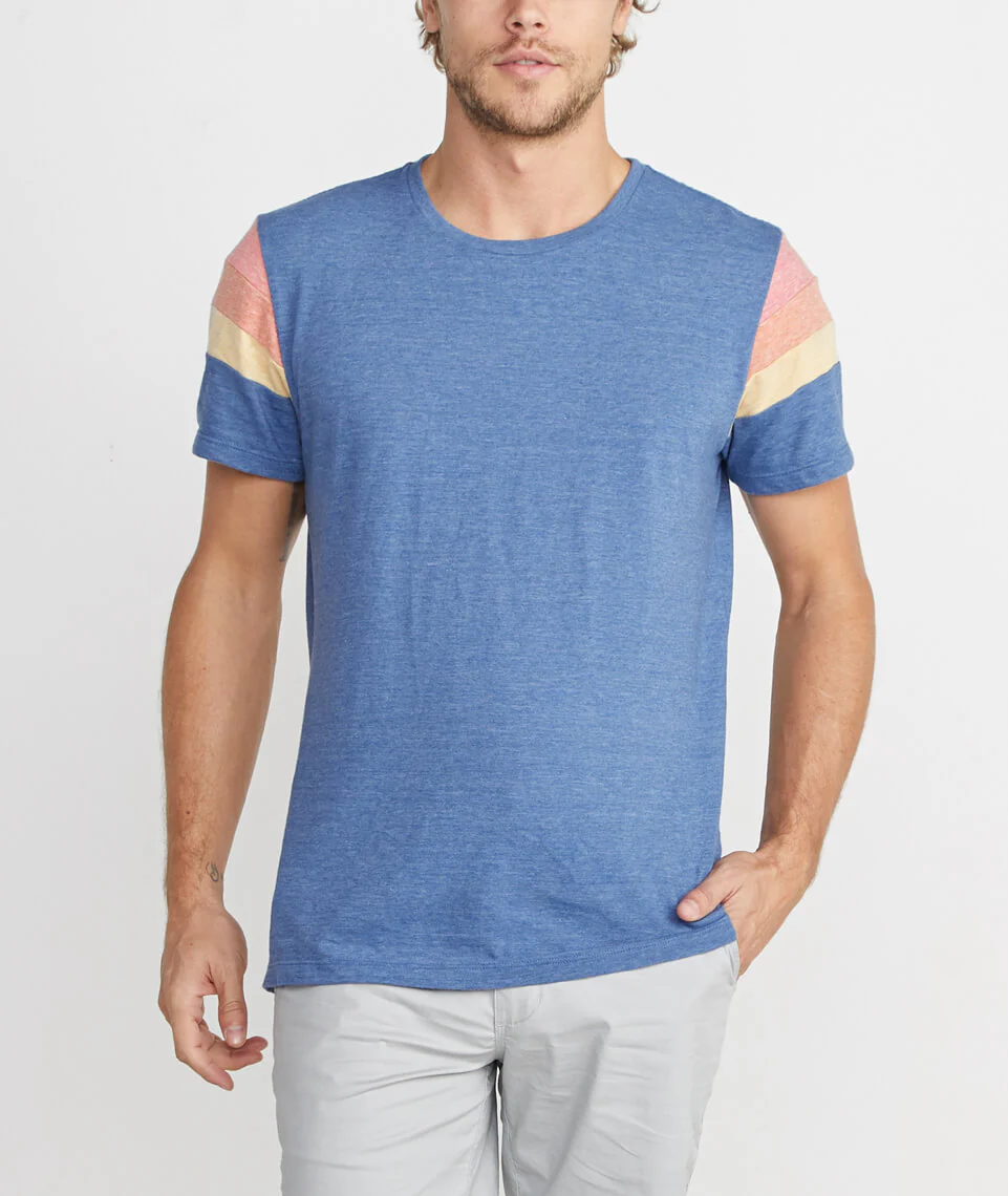 Banks Tee in Navy Heather