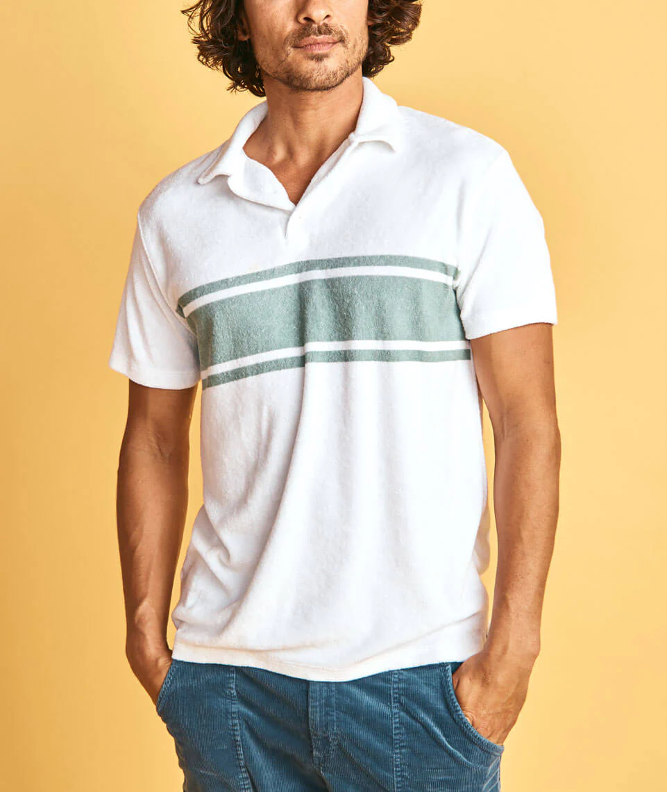ML x L&F Arcadia Polo in Green/White