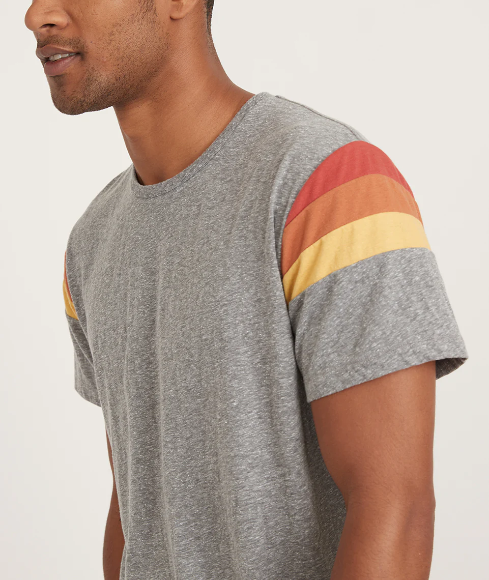 Banks Tee in Heather Grey