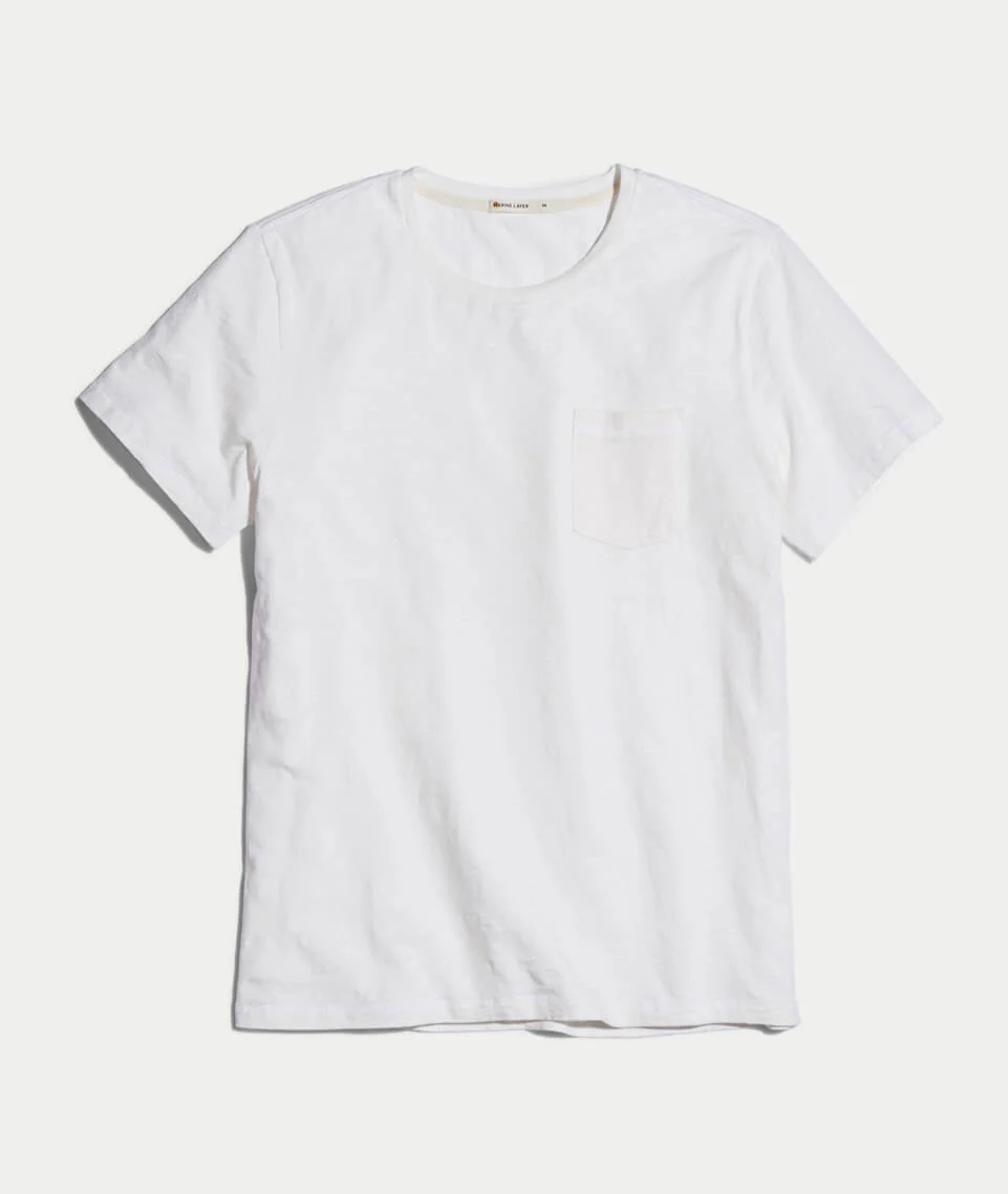 Signature Pocket Tee in White