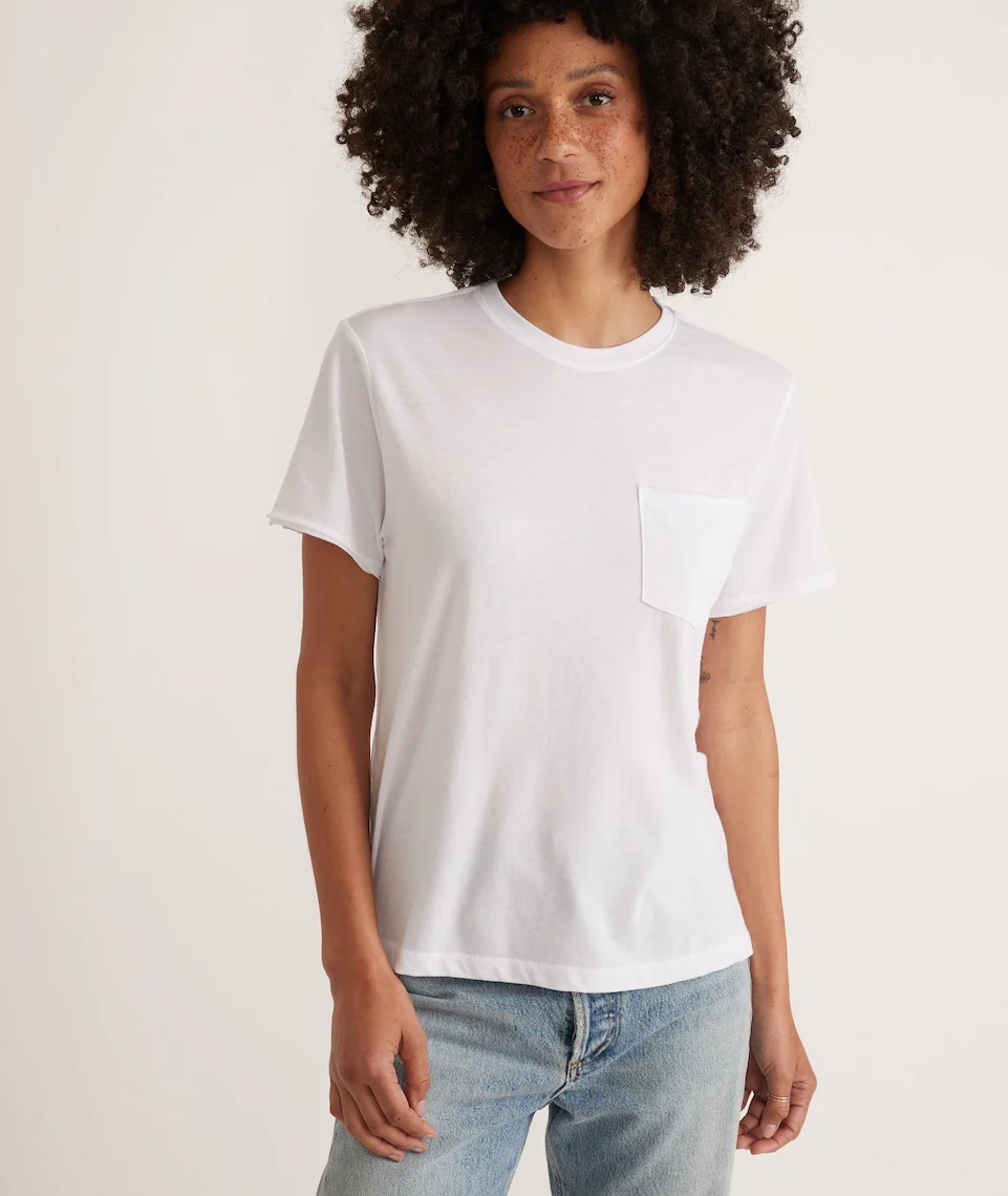 Boyfriend Crew Tee in White