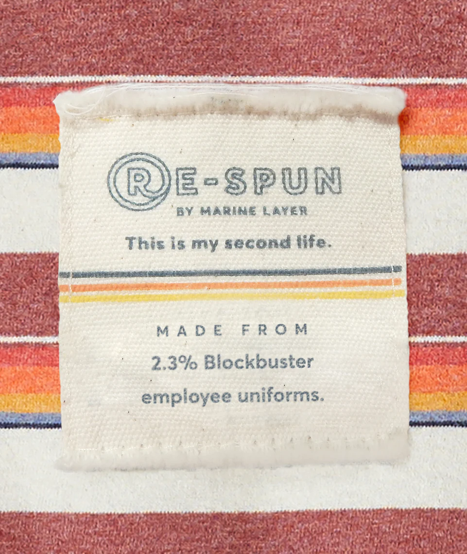 Re-Spun Rainbow Stripe Crew