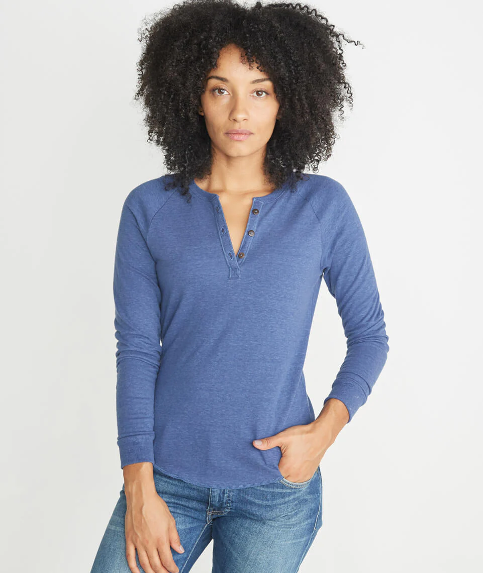 Double Knit Henley in Twilight