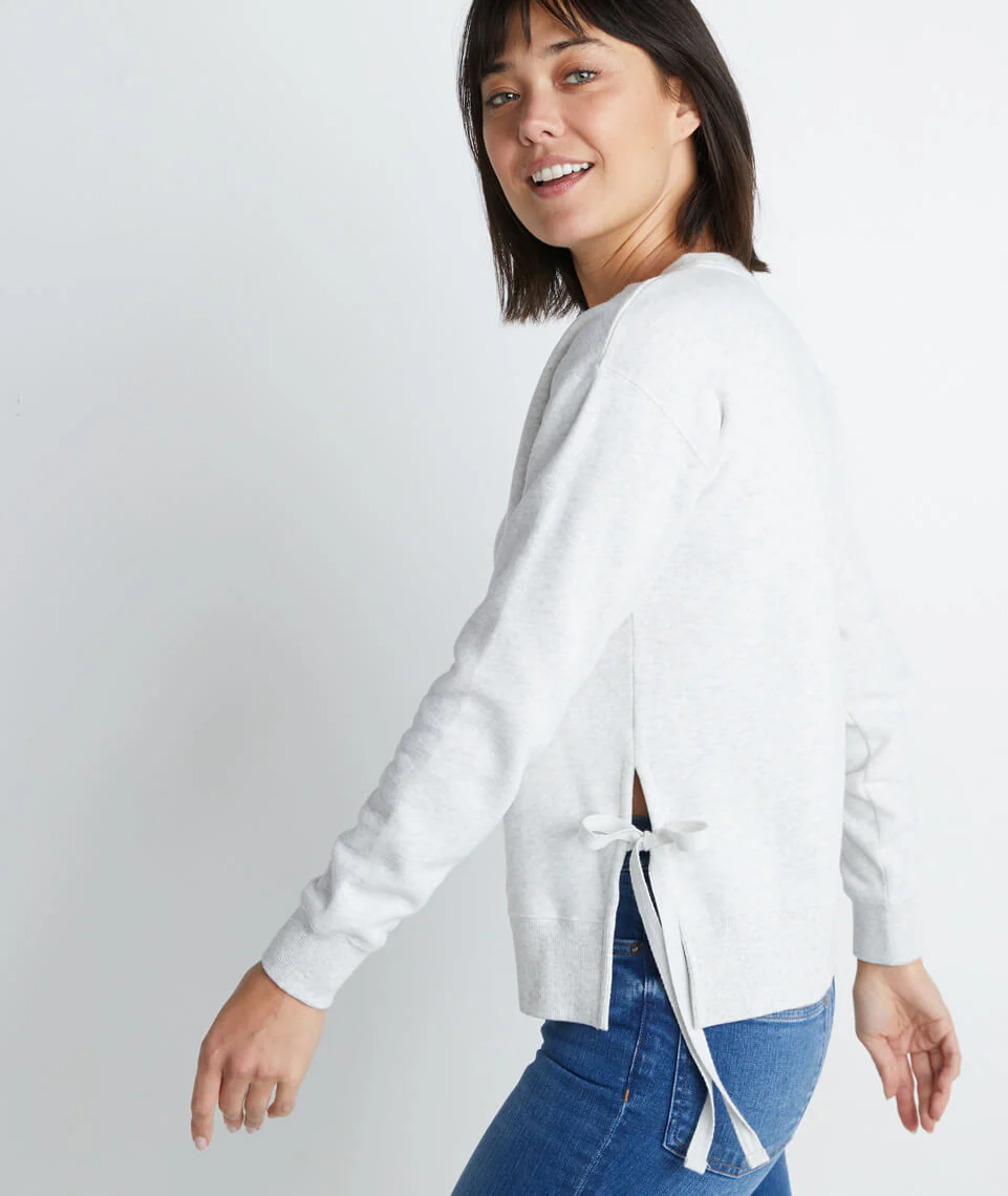 Nora Sweatshirt in Light Heather Grey