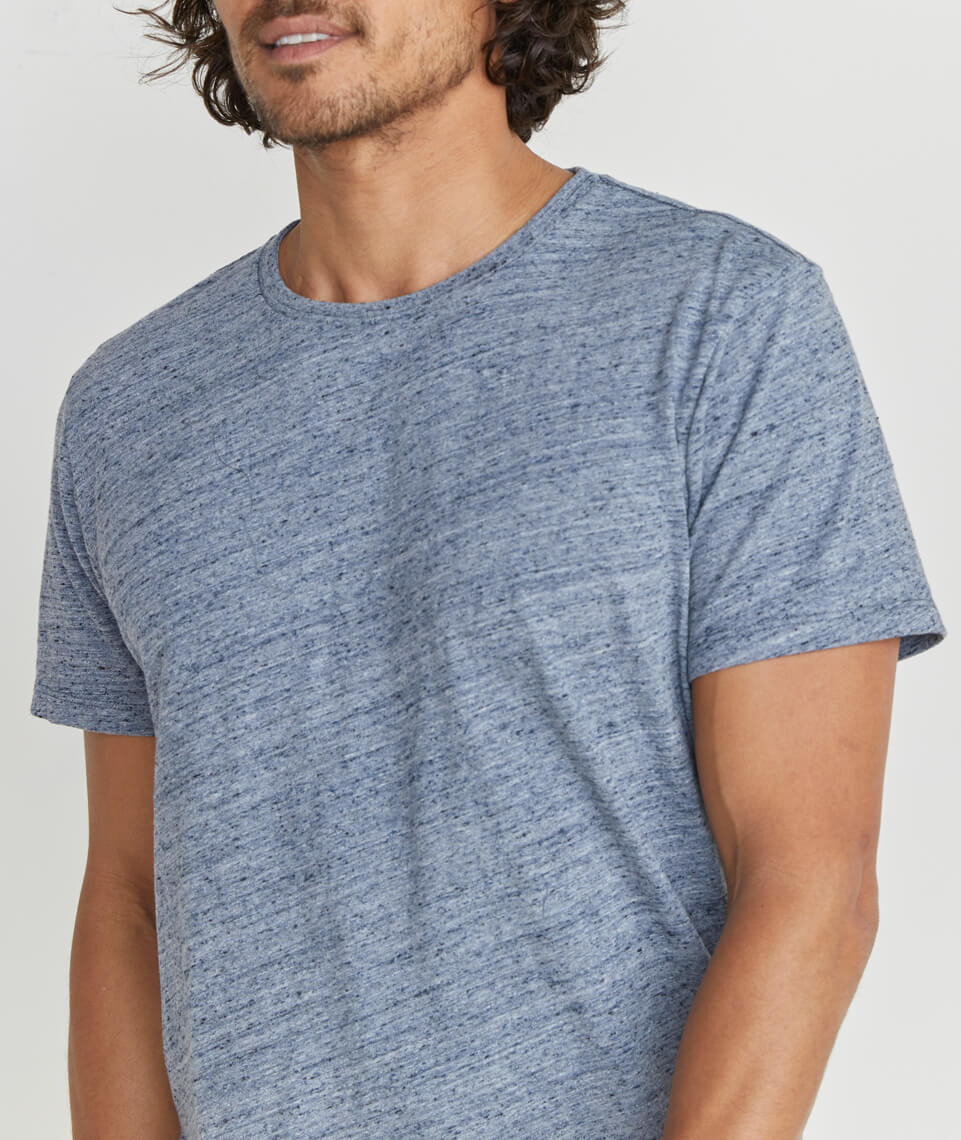 Signature Crewneck in Denim Nep