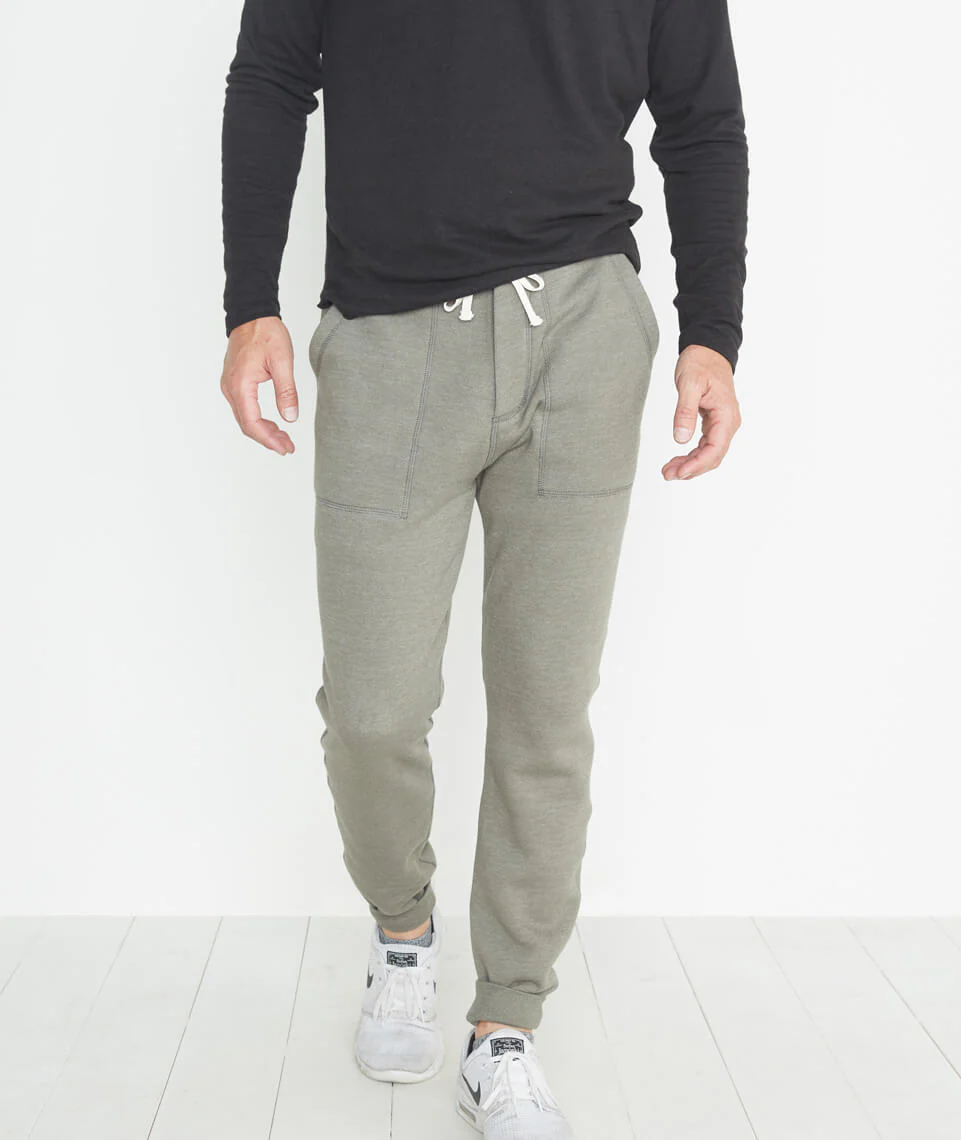 Emmett Sherpa Jogger in Worn Olive