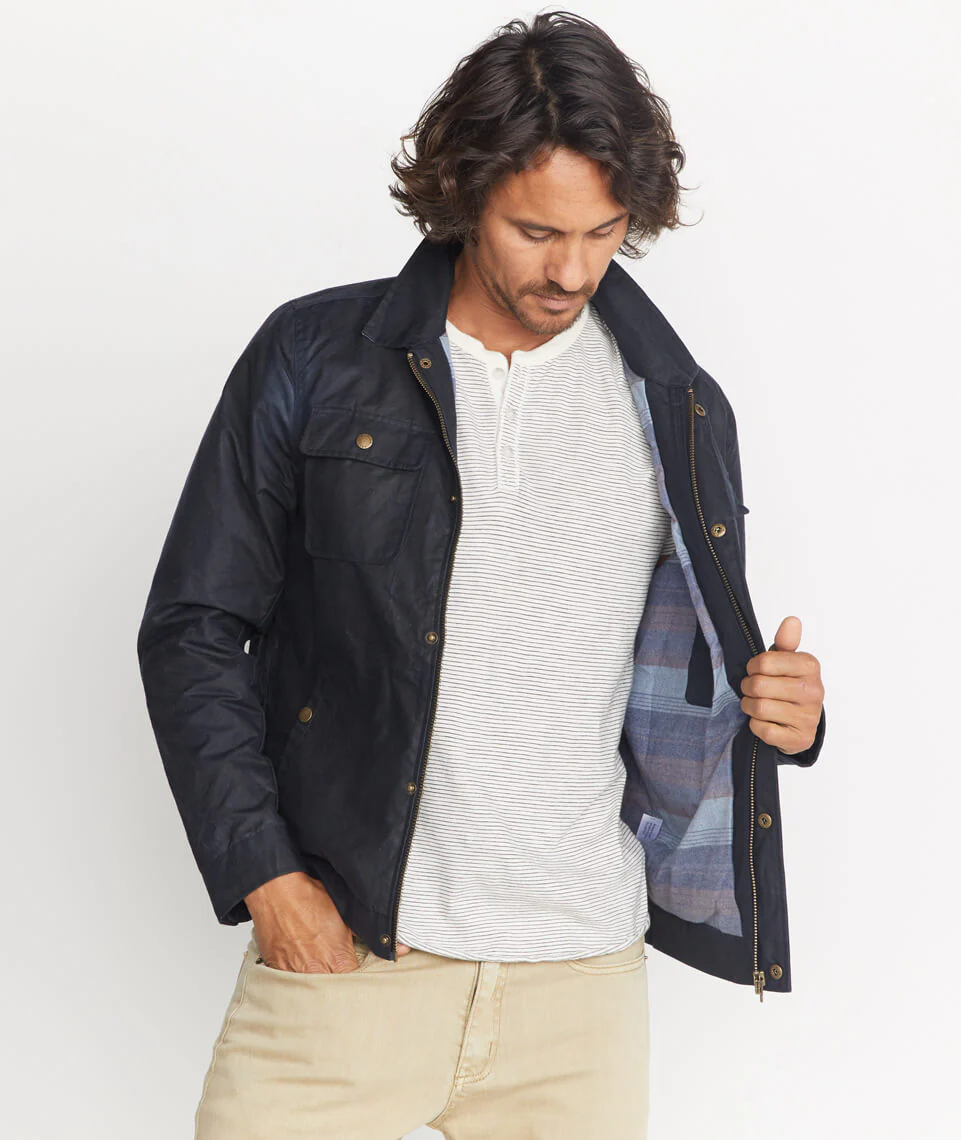 Wax Field Jacket in Dark Navy