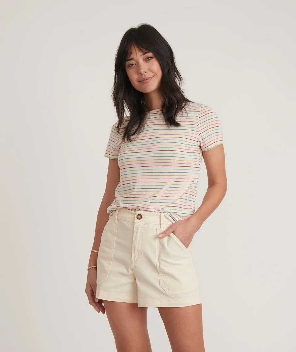 Classic Crew Tee in Stripe