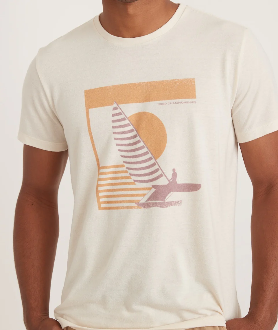 Re-Spun Graphic Tee in Natural