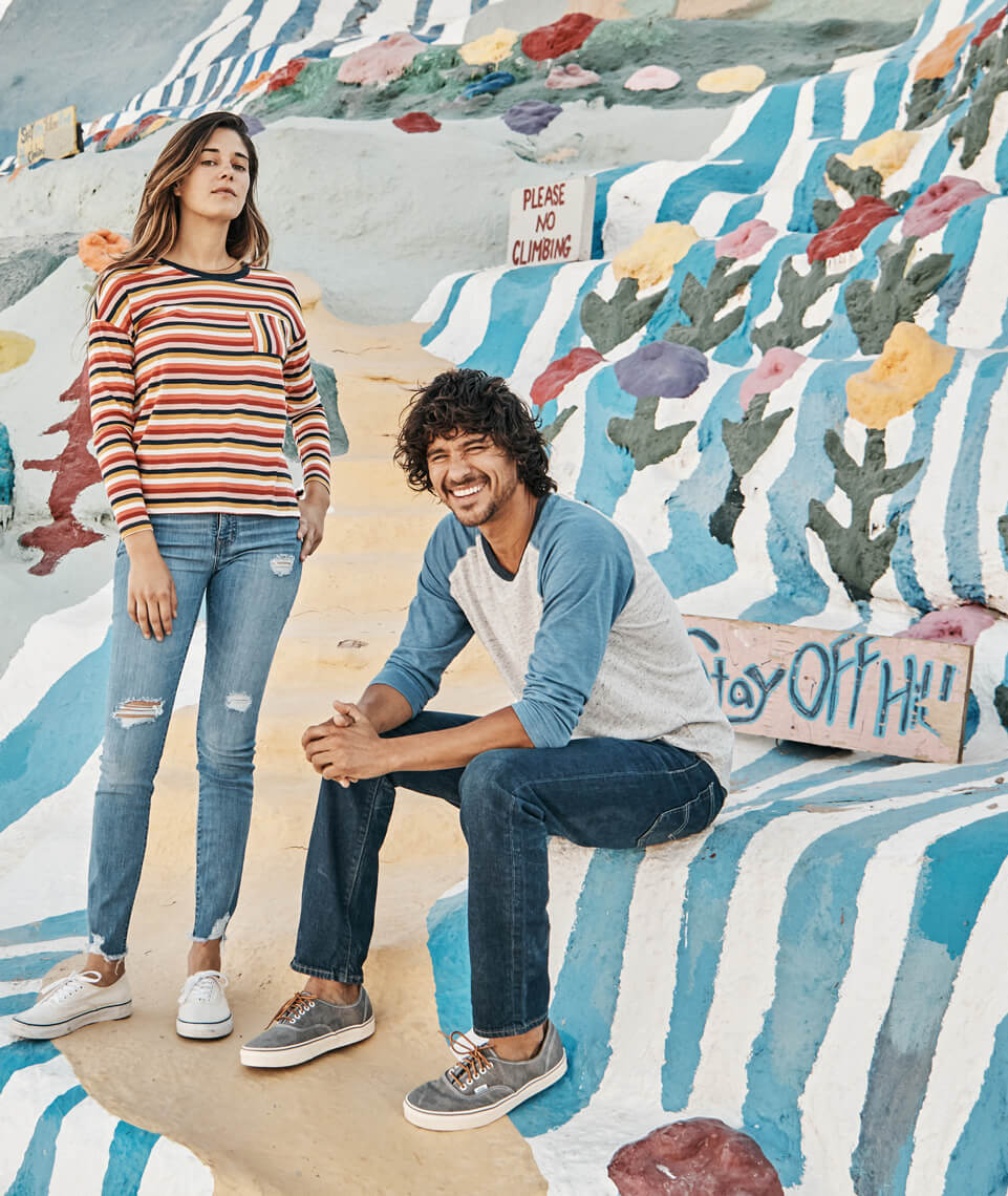 Baseball Raglan in Grey/Navy